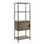Bibliothèque à 3 tablettes avec armoire de rangement