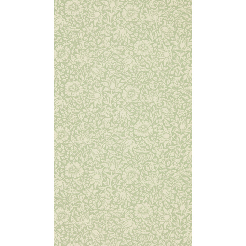 Mallow Wallpaper, Apple Green