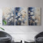 Floral Study Series CI - Ensemble de toiles tendues avec châssis Premium - Prêt à être accroché-1089320753
