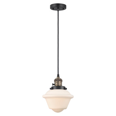 Franklin Restoration - Grourke - 1 Light Cord Hung Mini Pendant - On-Off Turn Switch - LED Bulb