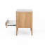 Table de chevet moderne en bois massif avec tablette ouverte Carruthers Mid Century-198160221