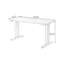 Bureau rectangulaire en bois massif noyer foncé-109616950