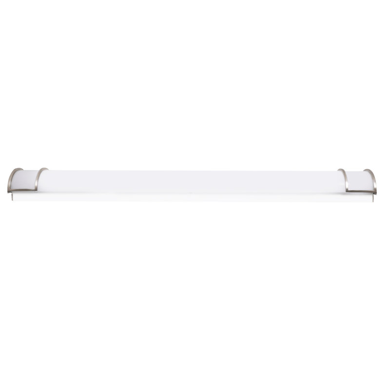 Mainardo 48 In. 1-Light Brushed Nickel Integrated LED Bath Vanity Light
