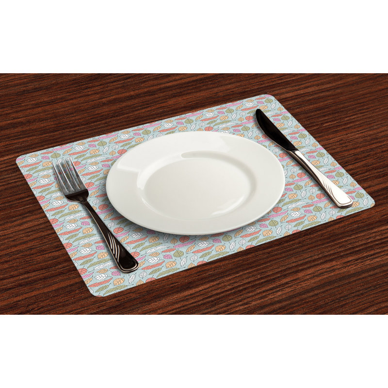 Polyester Floral Rectangle Placemat