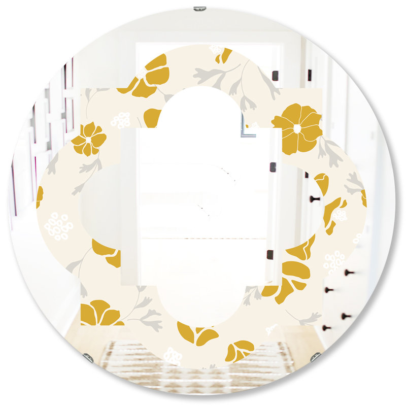 Miroir mural sans cadre Quatrefoil, H 31,5 po x l po