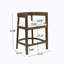 Tabouret de comptoir en hévéa (ensemble de 2)-421875085