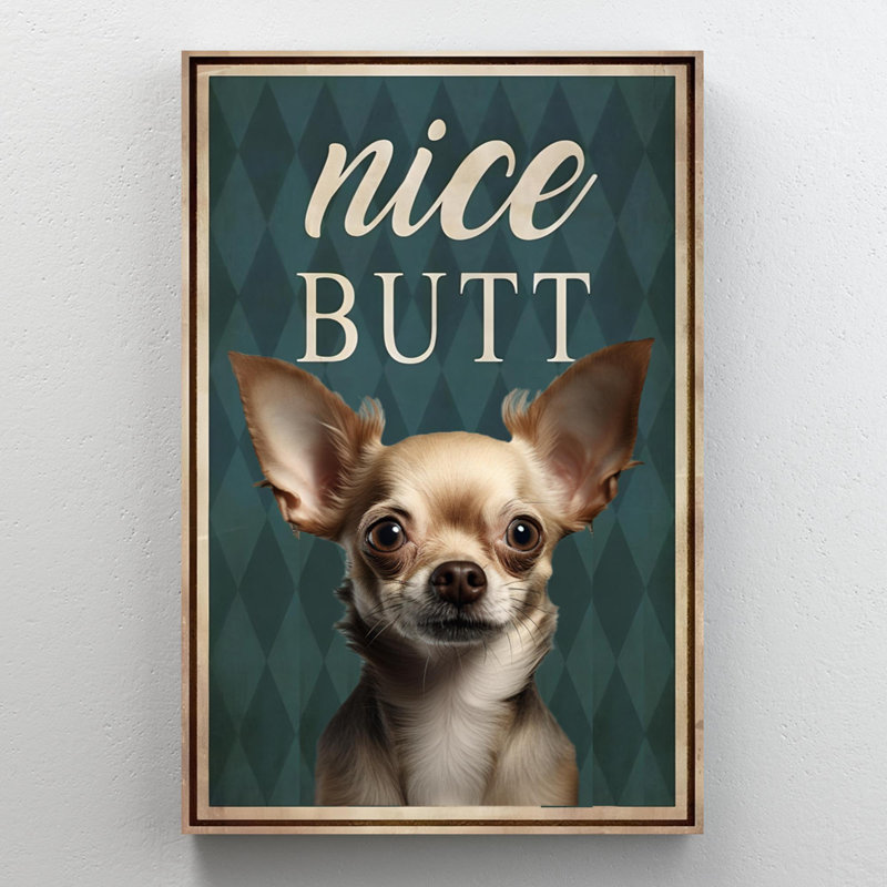 «Iury Chihuahua Nice bout sur toile», impression, H 20 po x l 16 po x P 1,25 po