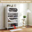 Metal Shoe Cabinet With Flip Drawers