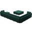 Canapé modulaire rembourré en velours surdimensionné en velours de l 169,4 po Wylodene-86607707