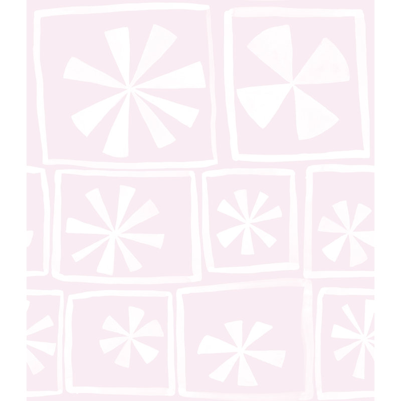 Susan Hable Floral Wallpaper Roll, Soft Pink