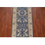 Tapis de couloir oriental bleu fait à la main Oushak 3 x 10