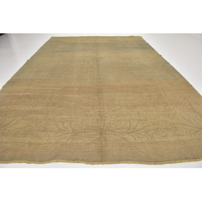 Mehdi One-of-a-Kind 10'9" X 15'6" Wool Area Rug in Beige