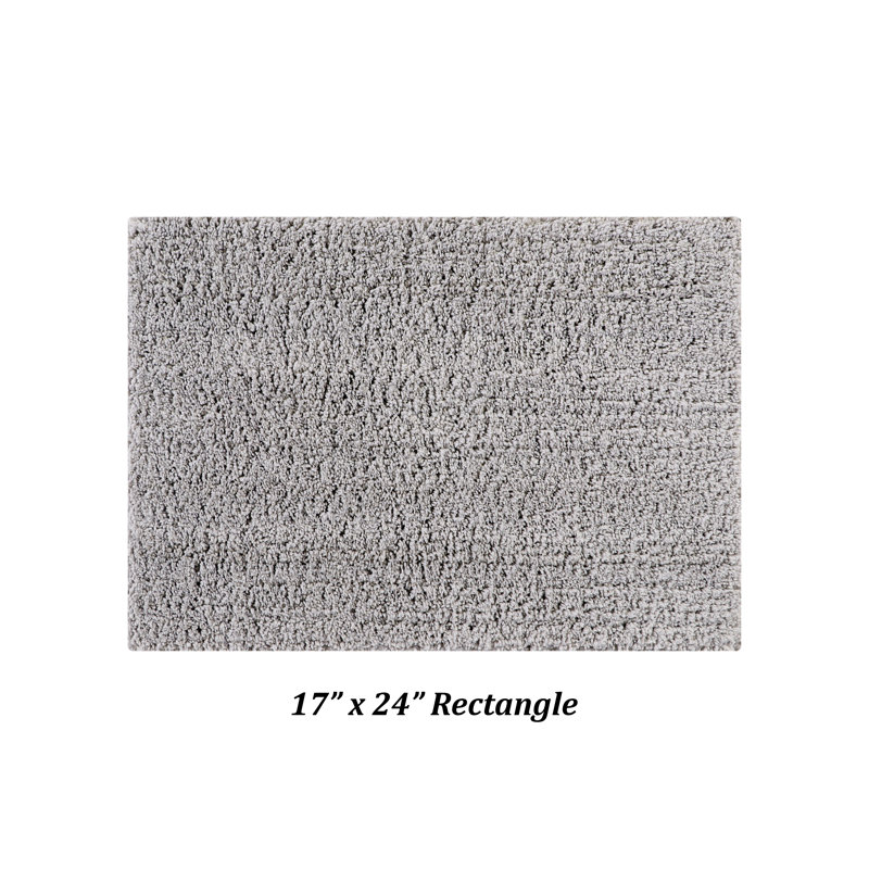 Tapis de salle de bain Micro, Rectangle 17 po x 24 po, Gris
