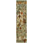 Wool Abstract Area Rug in Beige-1615905587