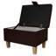 50.8cm Wide Rectangle Solid Colour Footstool Ottoman with Storage