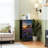 4 Drawer Dresser for Bedroom, Narrow Chest of Drawers, Wooden Top and Study Iron Frame 18"x37.5"-(WxH)