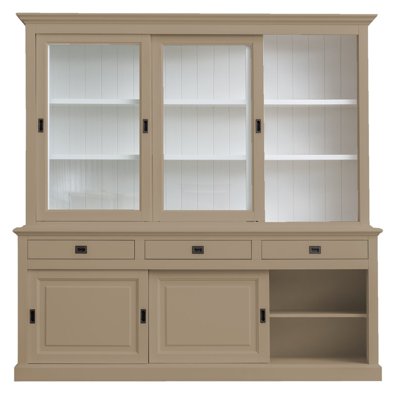 Anneros Display Cabinet, Grey Beige