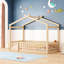 Lit simple avec clôture - Bois naturel et jeu pour un sommeil stable-130040713-130040715