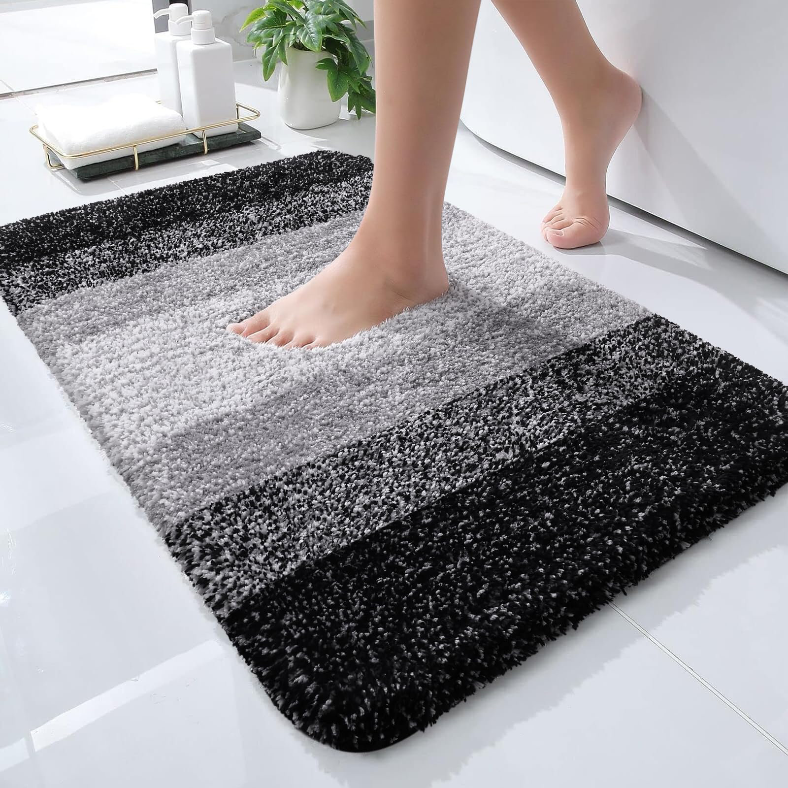 Latitude Run® Microfiber / Microsuede Bath Mat | Wayfair