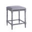 Ensemble de 2 tabourets de comptoir de 26 po avec siège rembourré, structure en bois d'acacia massif, assise rembourrée de mousse, conception aérée pour îlot de cuisine et bar, gris-453258679