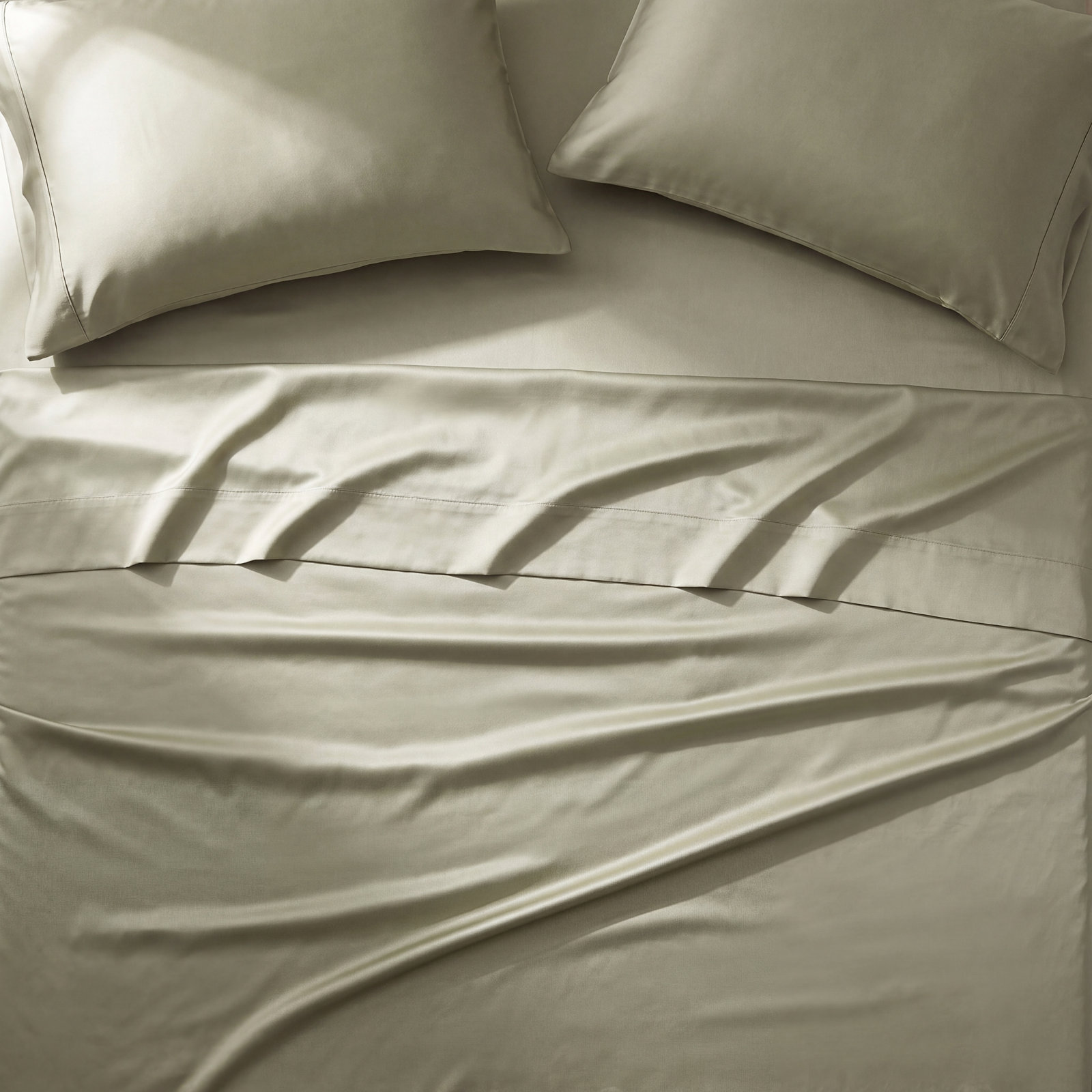 Lyocell Sheet Set, Queen Sheet Set with 2 Pillowcases, Sage