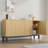 Fluted Credenza Buffet Cabinet with Storage
