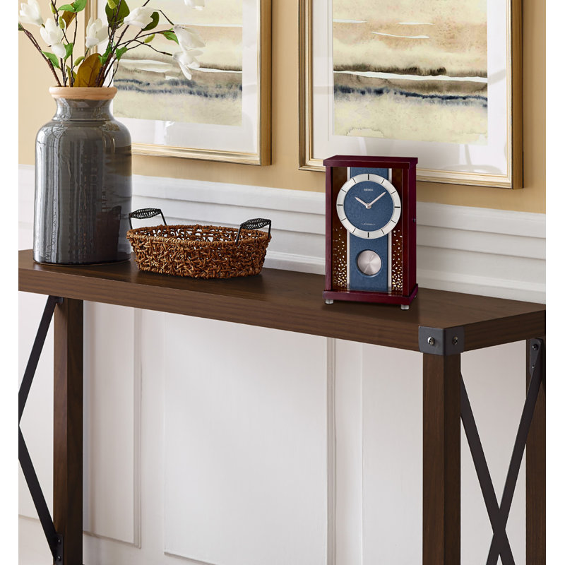 QXW251BLH Classic Modern Clock, Brown