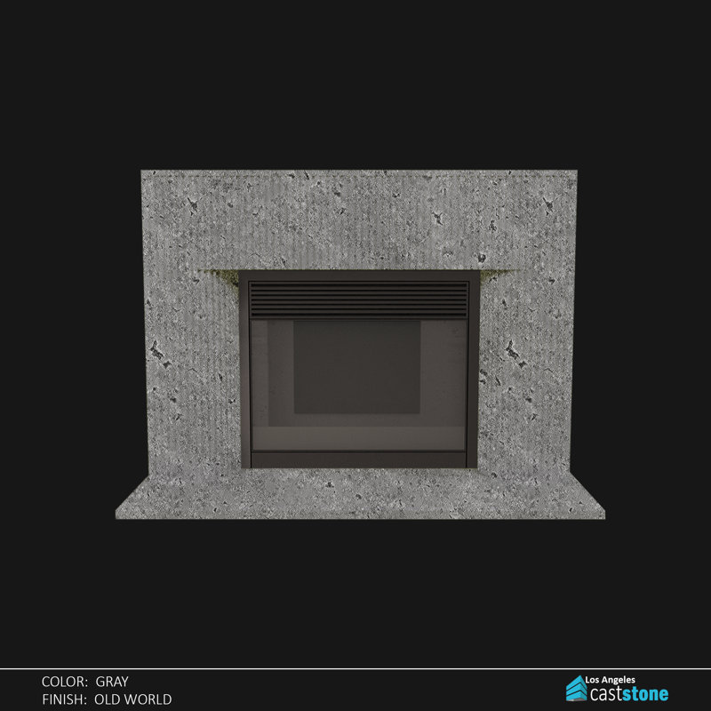 Valencia Fireplace Surround, Gray Old World