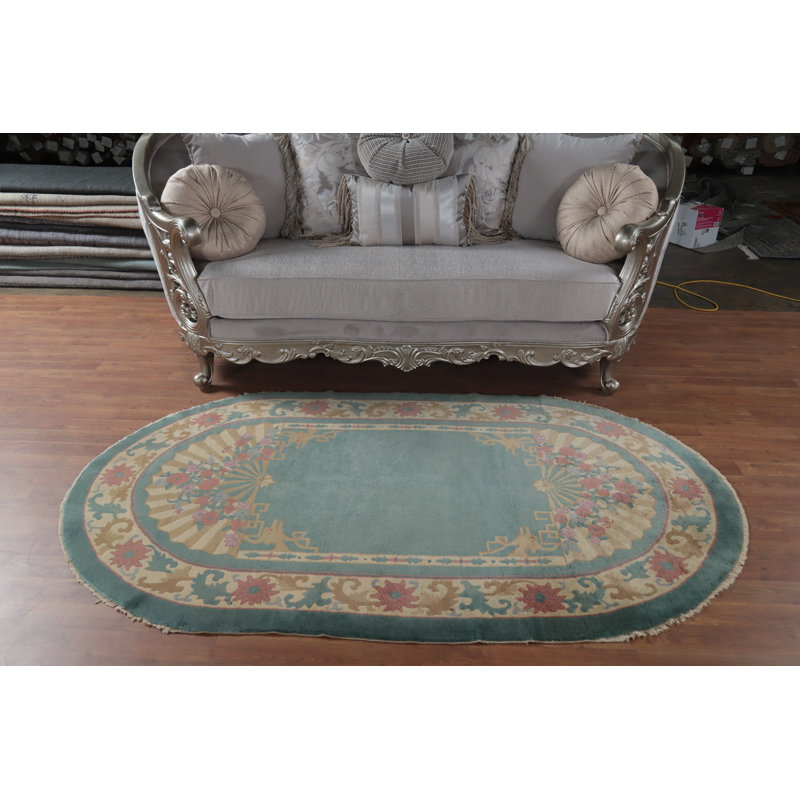 Tapis ovale chinois Art Deco