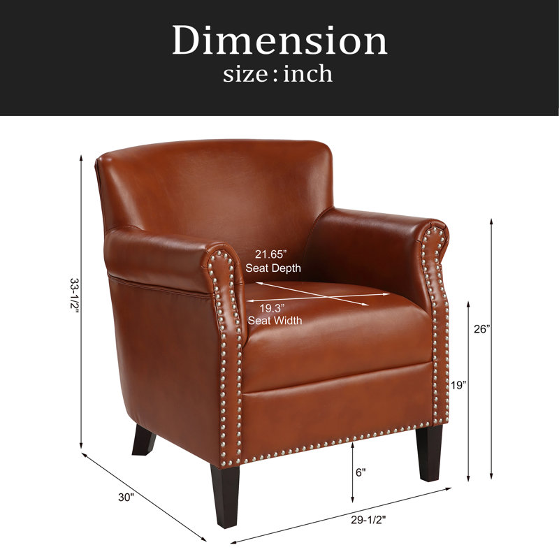 Fauteuil club, Caramel