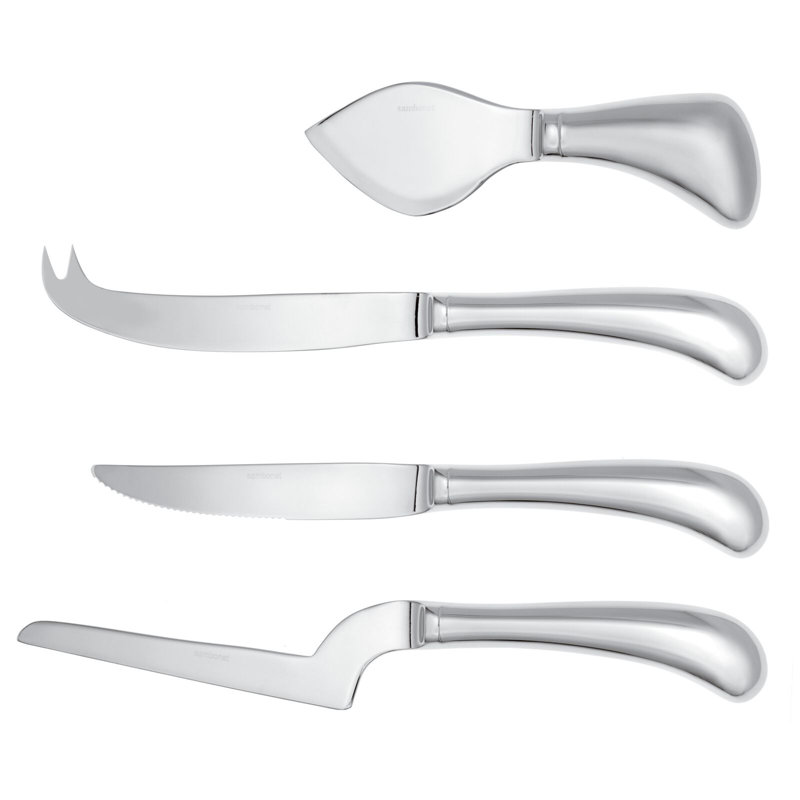 Cheese 4 Piece Stainless Steel Cheese Serving Set