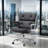 Astrahan Leather Tufted Office Chair-823999317