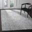 Tapis bleu / gris anthracite en laine touffeté à la main-50939570