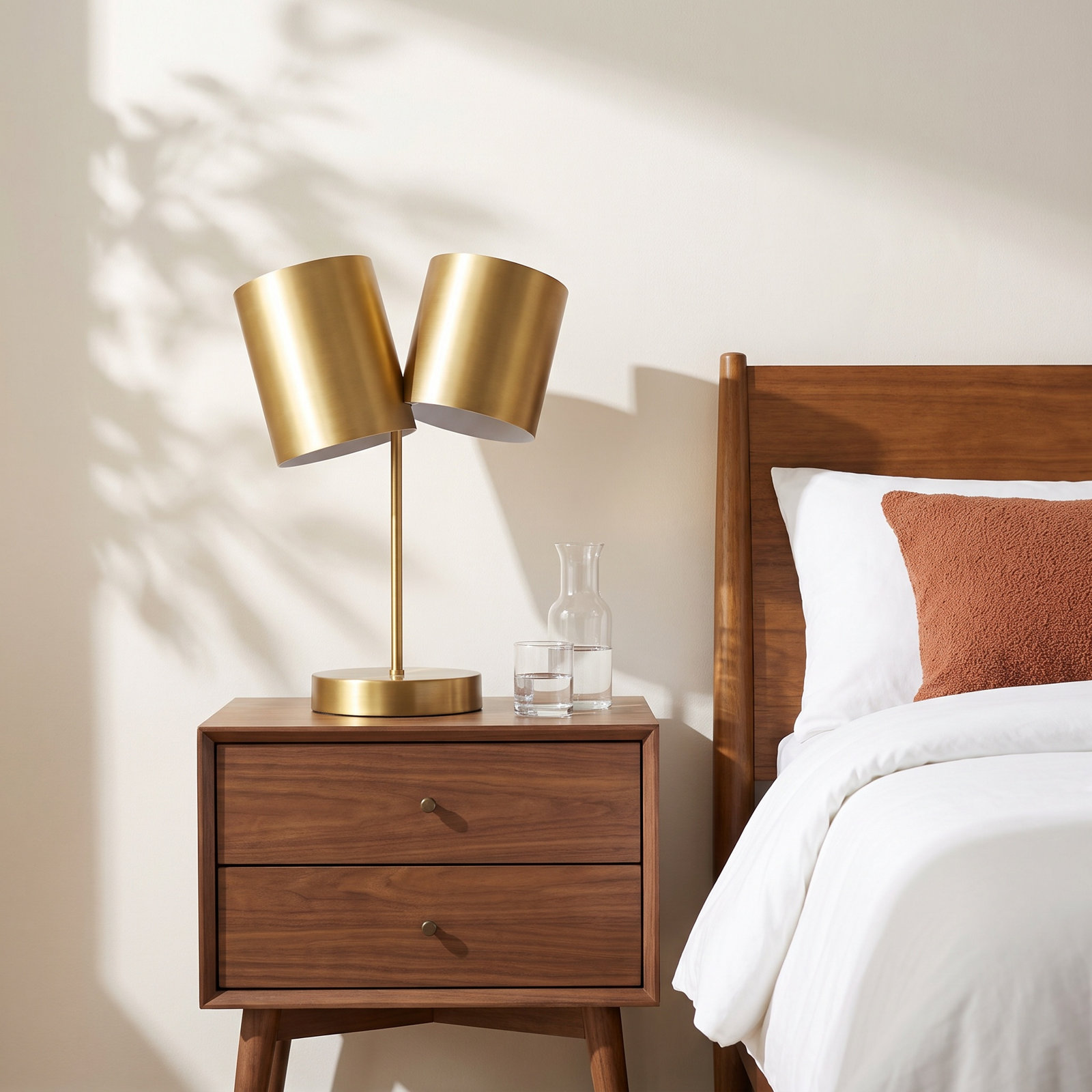 Keiko Metal Table Lamp, Brushed Gold