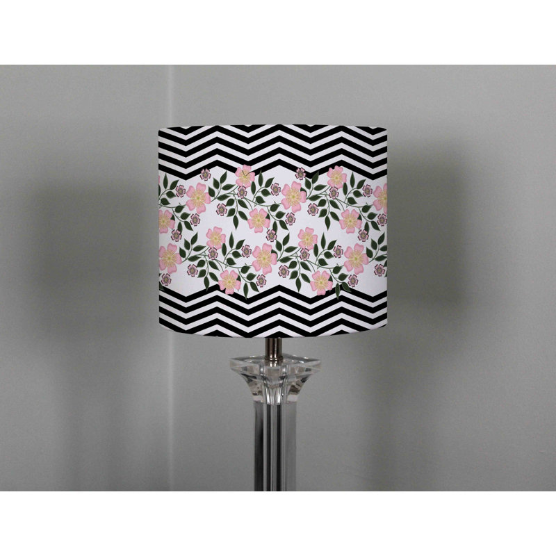 Cotton Drum Lamp Shade ( Uno ), 22cm H x 25cm W x 25cm D