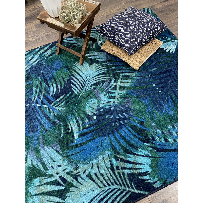 Buhr Abstract Indoor Rug, Rectangle 4' x 5'
