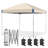 Iron Pop-up Canopy with Removable Mesh Sidewalls and Roller Bag-86706490-90566785