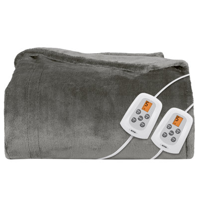 RN-000 Electric Heated Flannel Blanket with Dual Control