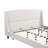Bed Frame Upholstered Platform Bed with Wingback Headboard