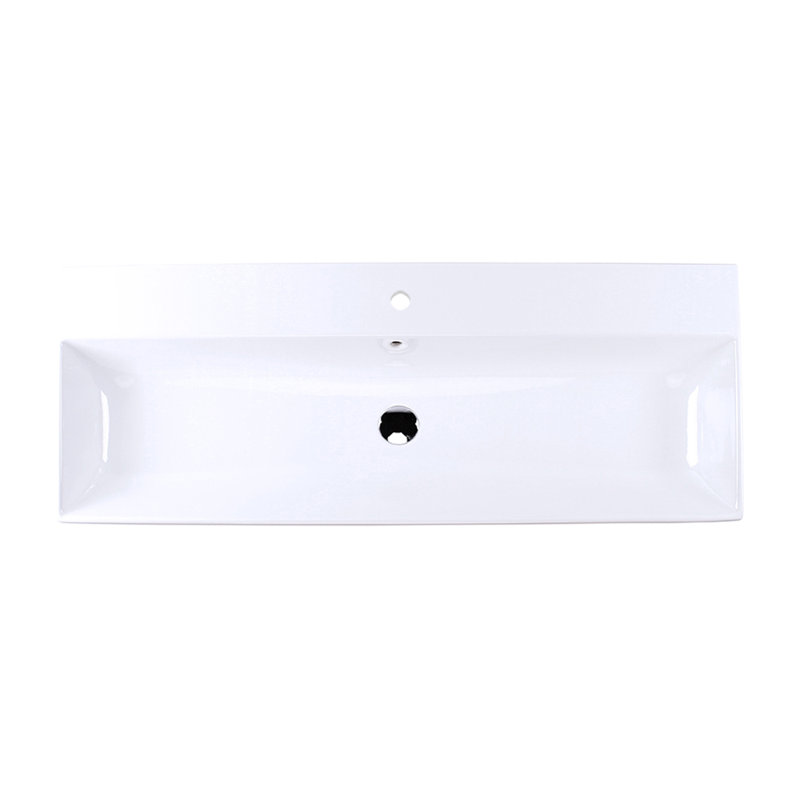 Aquasei 47.88'' L Bathroom Sink, Single Hole