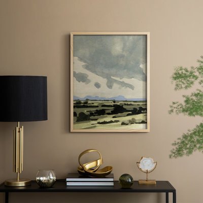 Impression encadrée «Pink Hazy Sky II» - bois massif