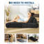 Canapé-lit convertible pliant avec matelas pliable, coussin, support pour le dos et poche latérale pour le salon et la chambre à coucher-1013217361