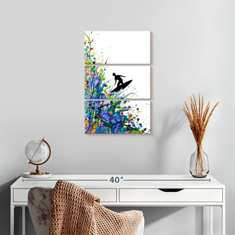 Senne A Pollock's Point Break, 65" H x 42" W