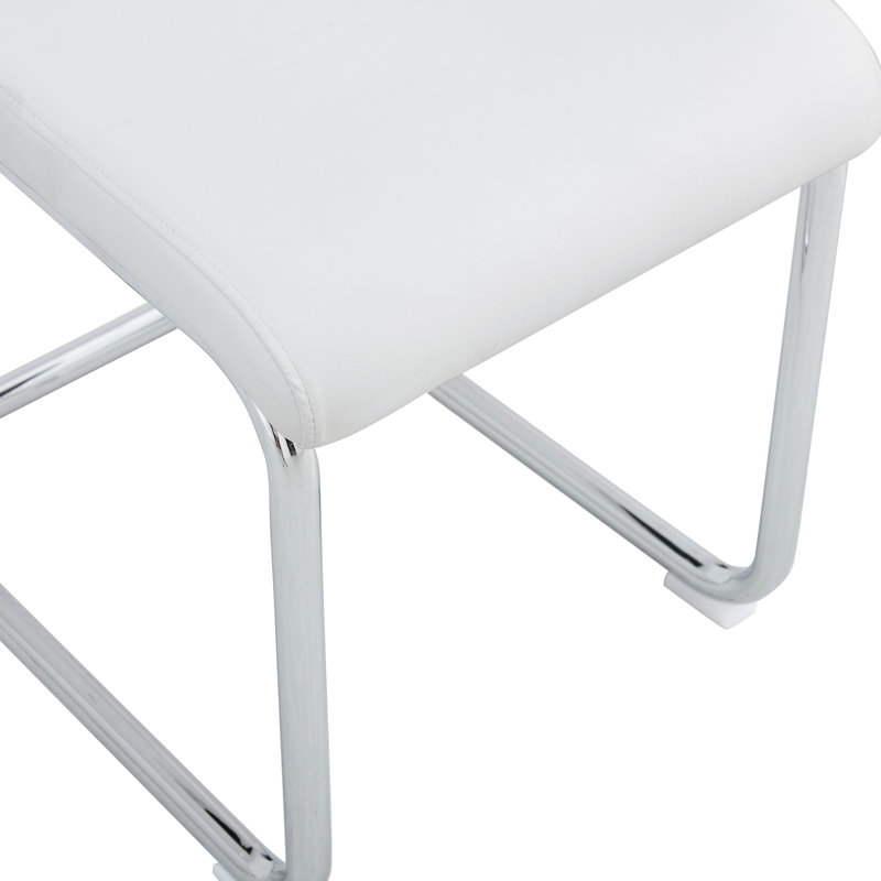 Ensemble de salle à manger Holloman, 7 pièces : table, 6 chaises, Blanc
