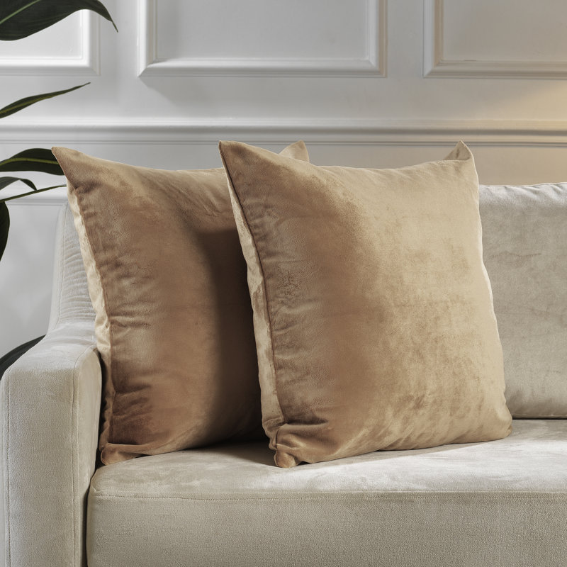 Housses de coussin rectangulaires en velours mat, 21 laiton antique