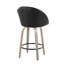 Tabouret de comptoir à hauteur fixe avec pivot-2089812502