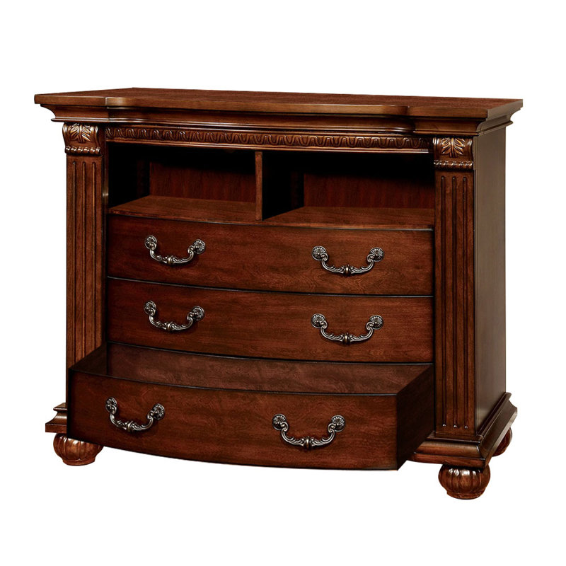 Commode 3 tiroirs Enloe, Cerisier