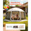 Sun Shade Sail Canopy Covers, Fit for 15 x 13.8 ft Screen House Tent, Sun Protection, 5.51 x 5.25 ft 300D Oxford Silver-Coated Fabric(Not Include Tent), for Outdoor Activities, Beige