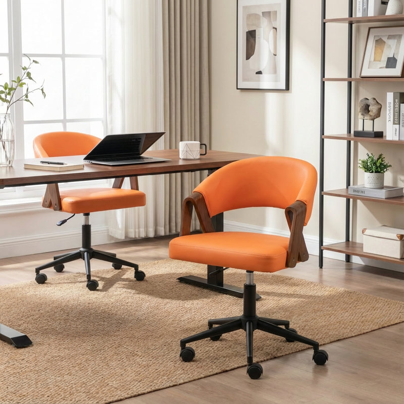 Chaise de bureau Bryonie, Orange