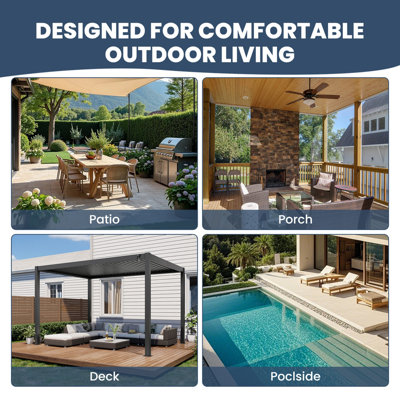 Outdoor Deep Seat Patio Chair Cushion Set, 6-Inch Thick 40D High-Density Foam, Water-Repellent & Fade-Resistant All-Weather Seat & Back Cushions for Outdoor Furniture